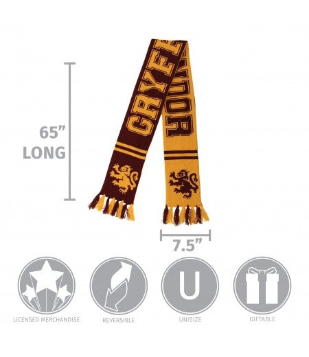 Reversible Knit Scarf - Gryffindor