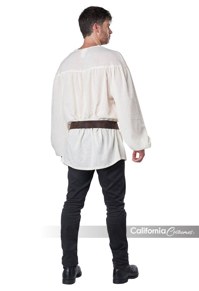 Men's Renaissance Peasant Shirt: Cream