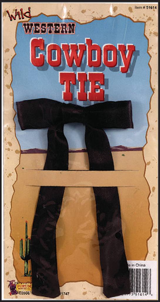 Western Tie: Black