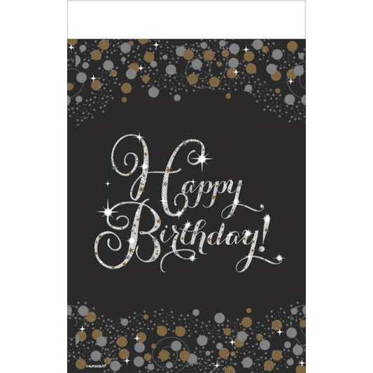 Rectangle Table Cover - Happy Birthday! Sparkling Celebration
