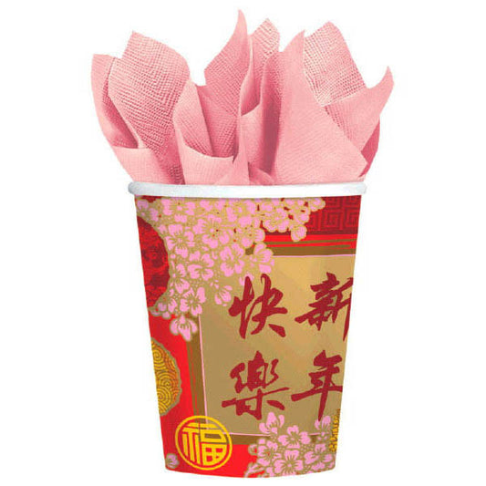 9oz. Cups: Chinese New Year - Blessing Cups (8ct.)