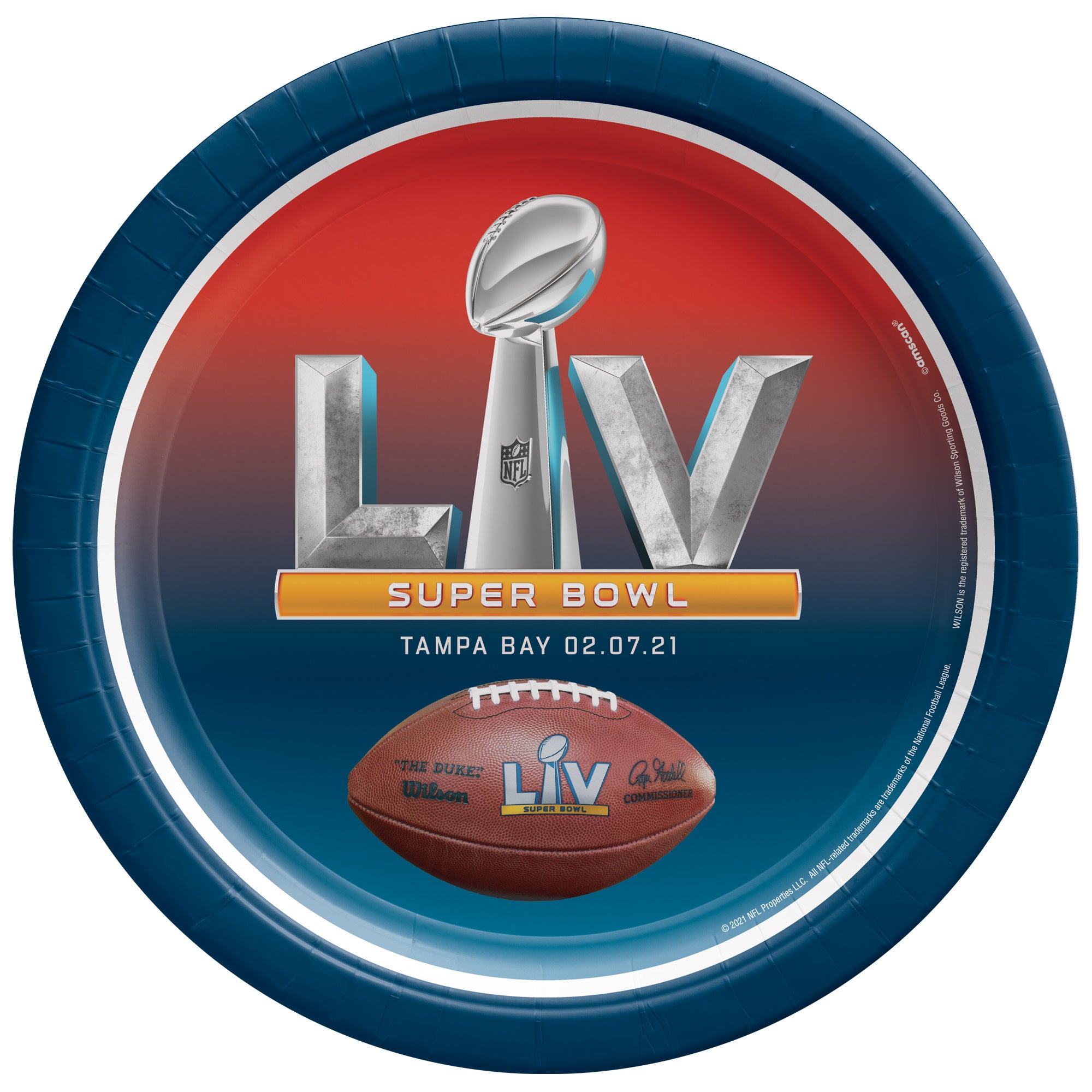 Super Bowl LVII 10 in Paper Plates - 8 ct by Amscan