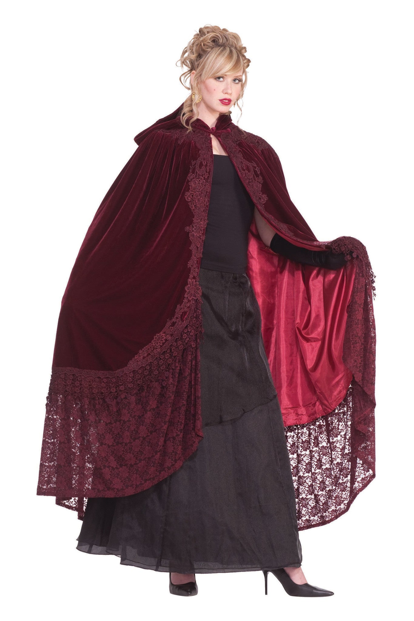 56" Victorian Cape w/ Lace