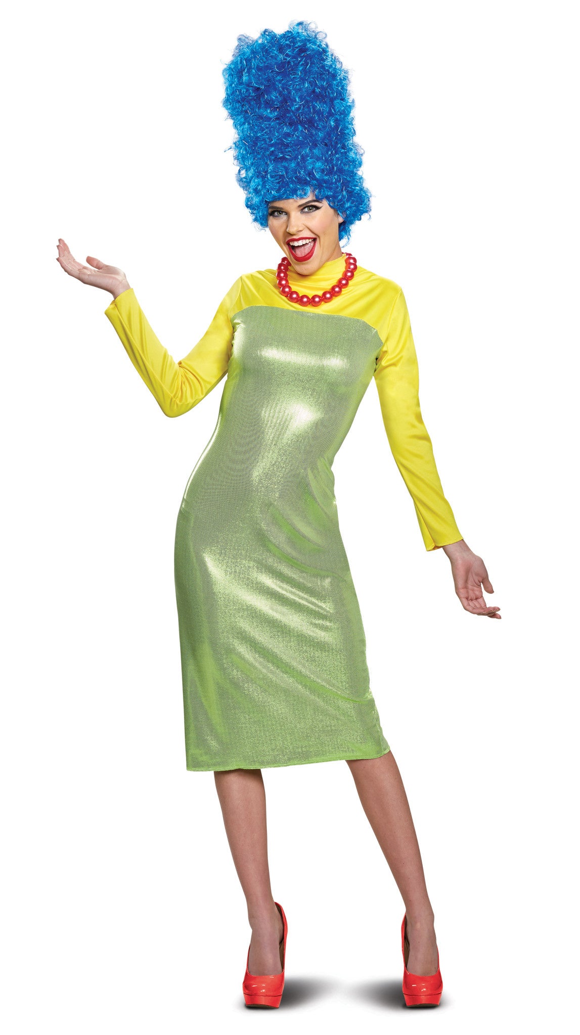 Marge Simpson Dress Strapless Green