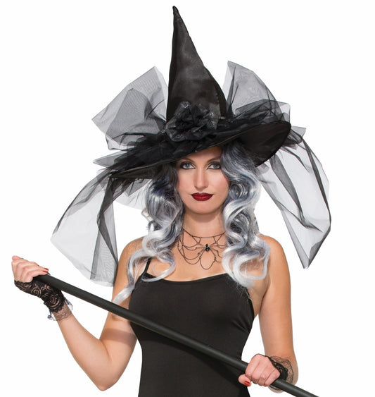 Deluxe Witch Hat - Black