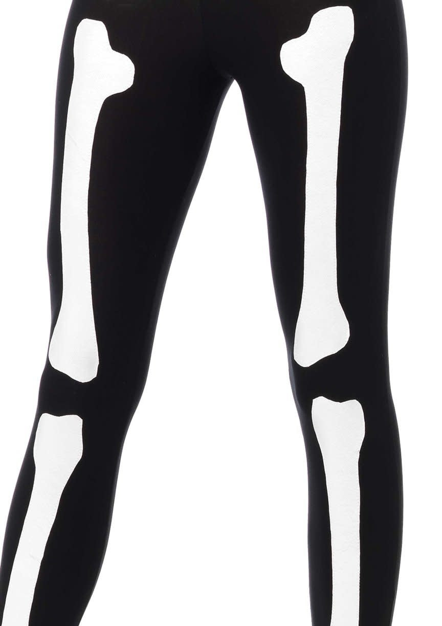 Spandex Skeleton Catsuit: Glow In The Dark