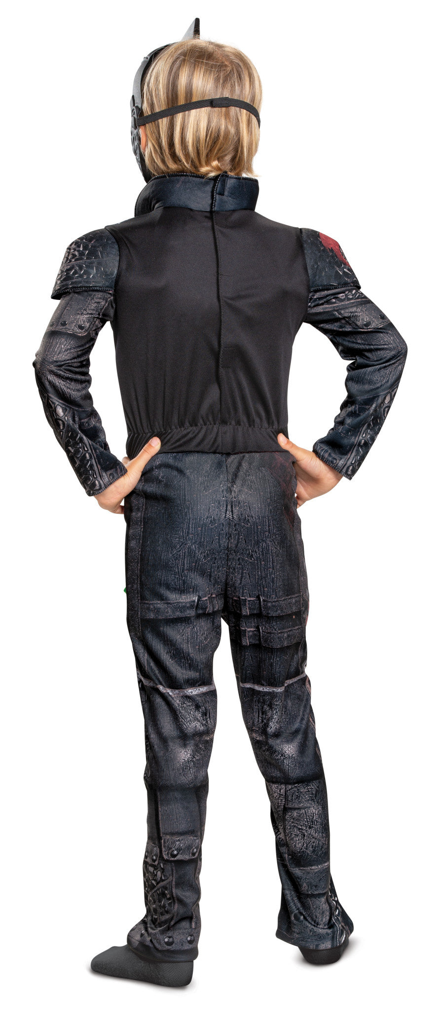 The back of the hiccup kids costume.