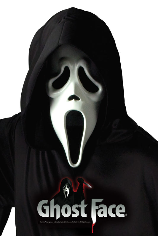 An official licensed Ghost Face mask from the movie Scream.