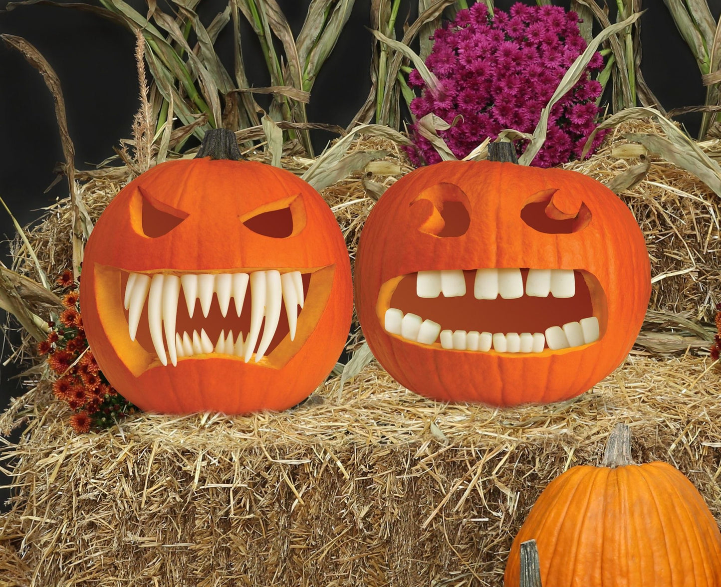 Glow-In-The-Dark Pumpkin Teeth