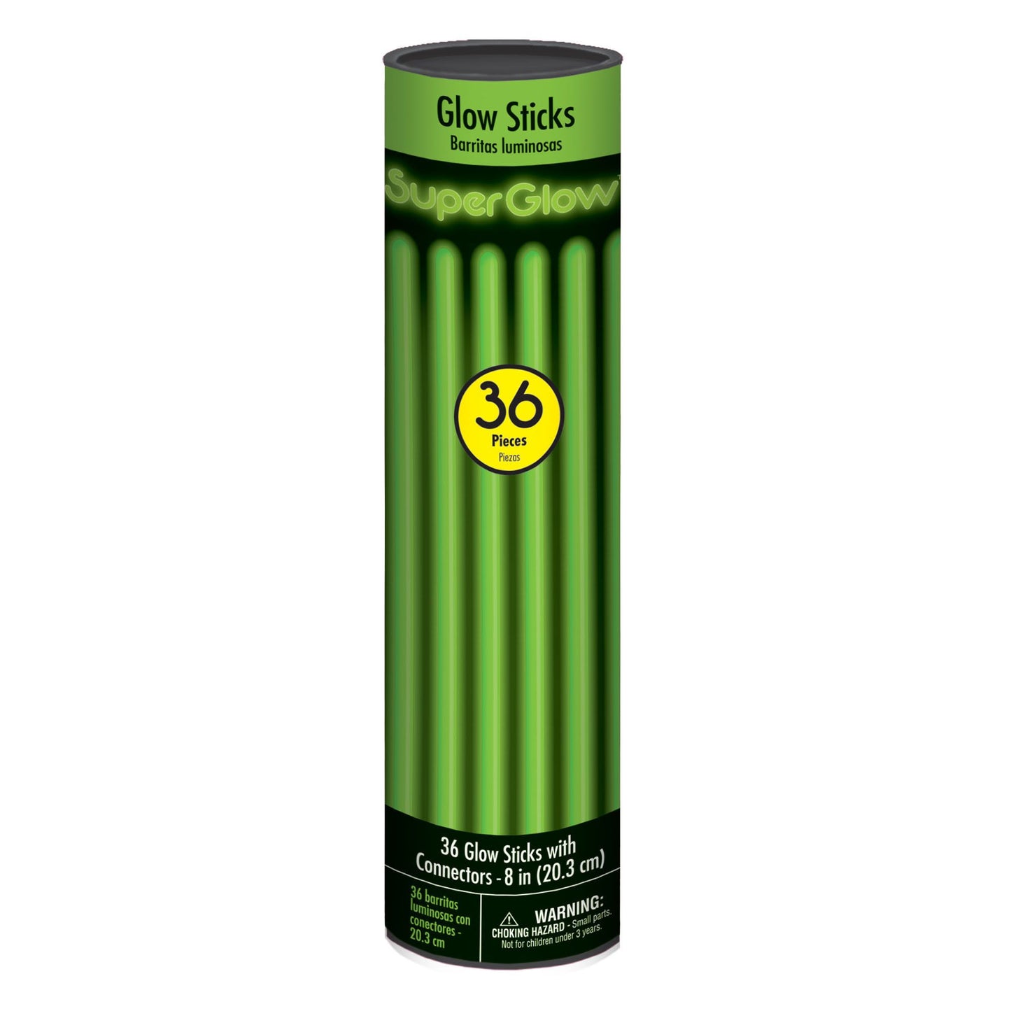 8" Glow Sticks (36 ct.) - Green