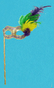 Disguise Mardi Gras Mask w/ Handle