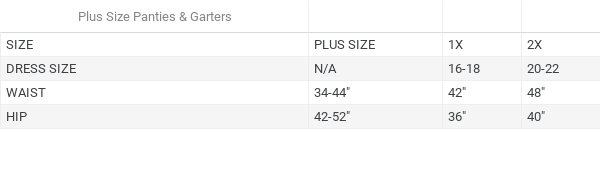 Plus Size: Lace Garter Belt & Thong Set