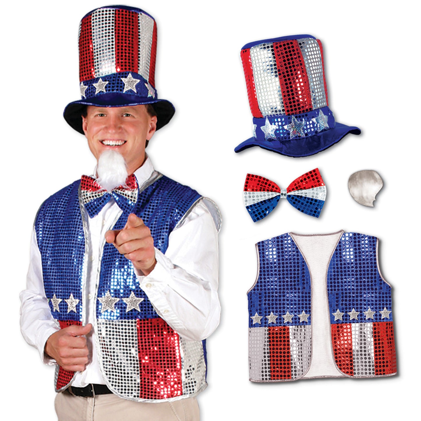 Sequined Uncle Sam Set