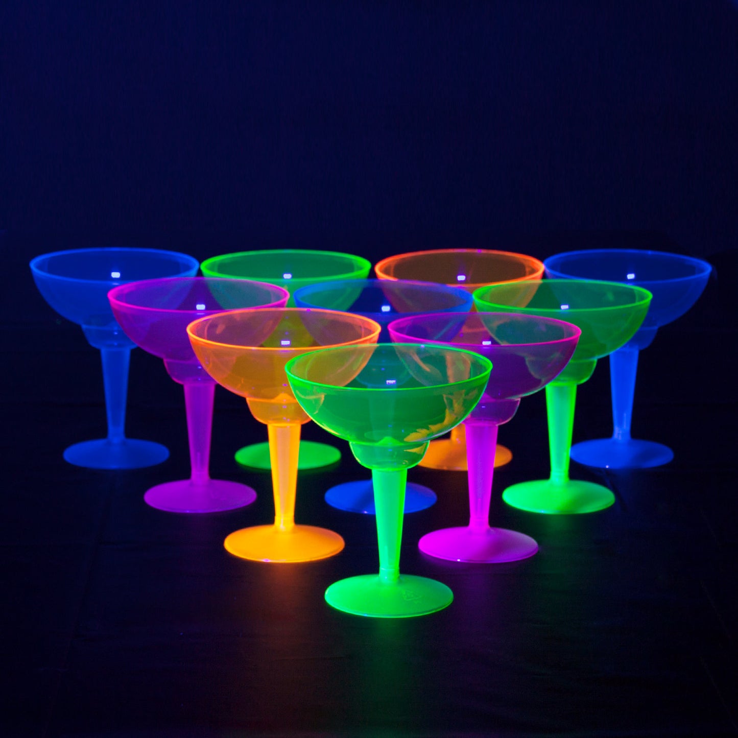 12oz. Margarita Glasses: Neon Assorted (12ct.)