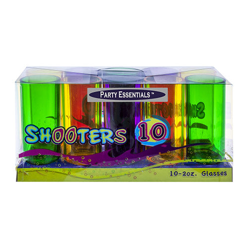 2oz. Shooter Glasses: Mardi Gras (Box Set 10ct.)