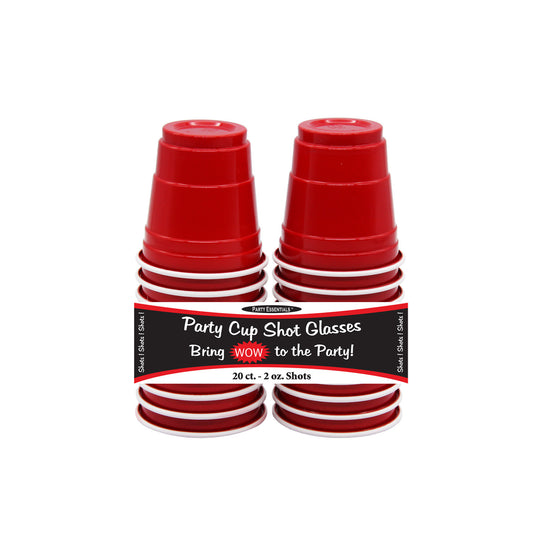 2oz. Solo Cup Shot Glasses: Red (20ct.)