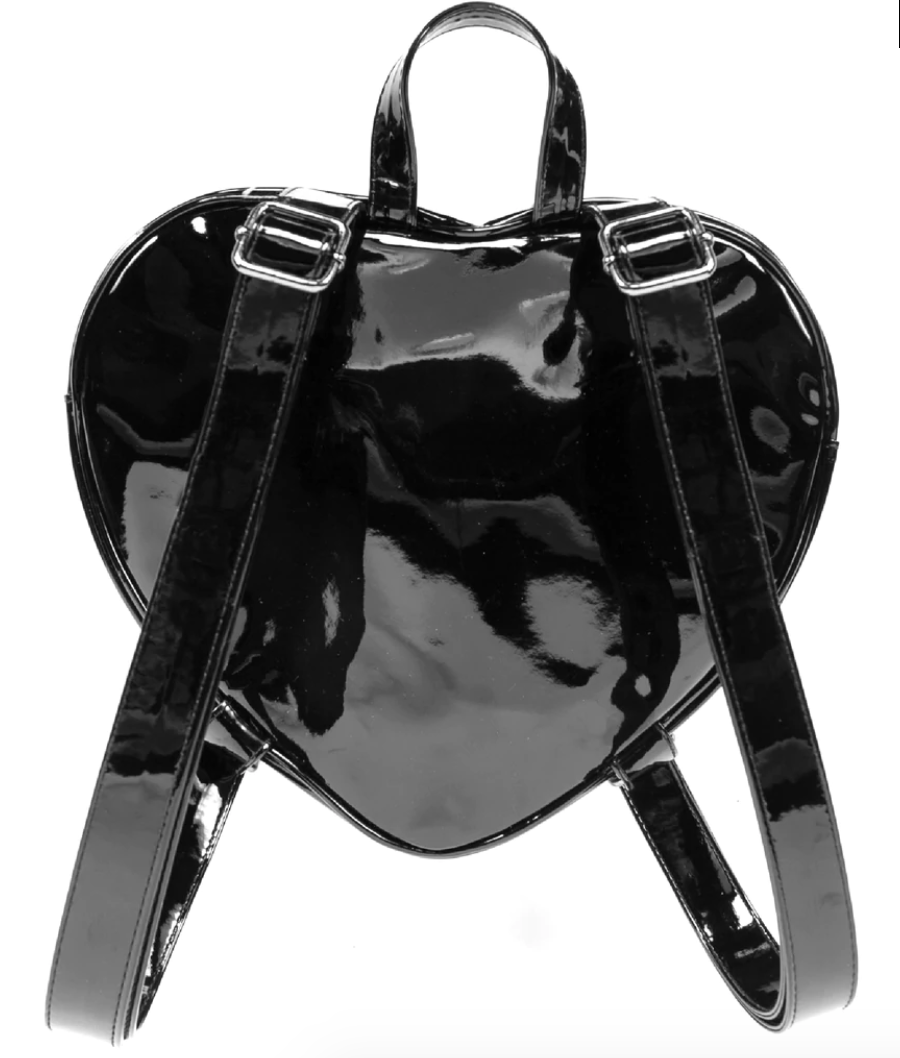 Retro Tile Pattern Heart Backpack