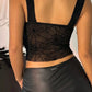 Spider Web Mesh Sheer Slim Fit Tank Top
