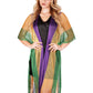 Mardi Gras Multi Color Poncho