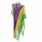 Mardi Gras Multi Color Poncho