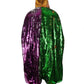 Mardi Gras Sequin Cape
