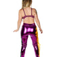 Purple Mardi Gras Shiny Pants with Side Tassels