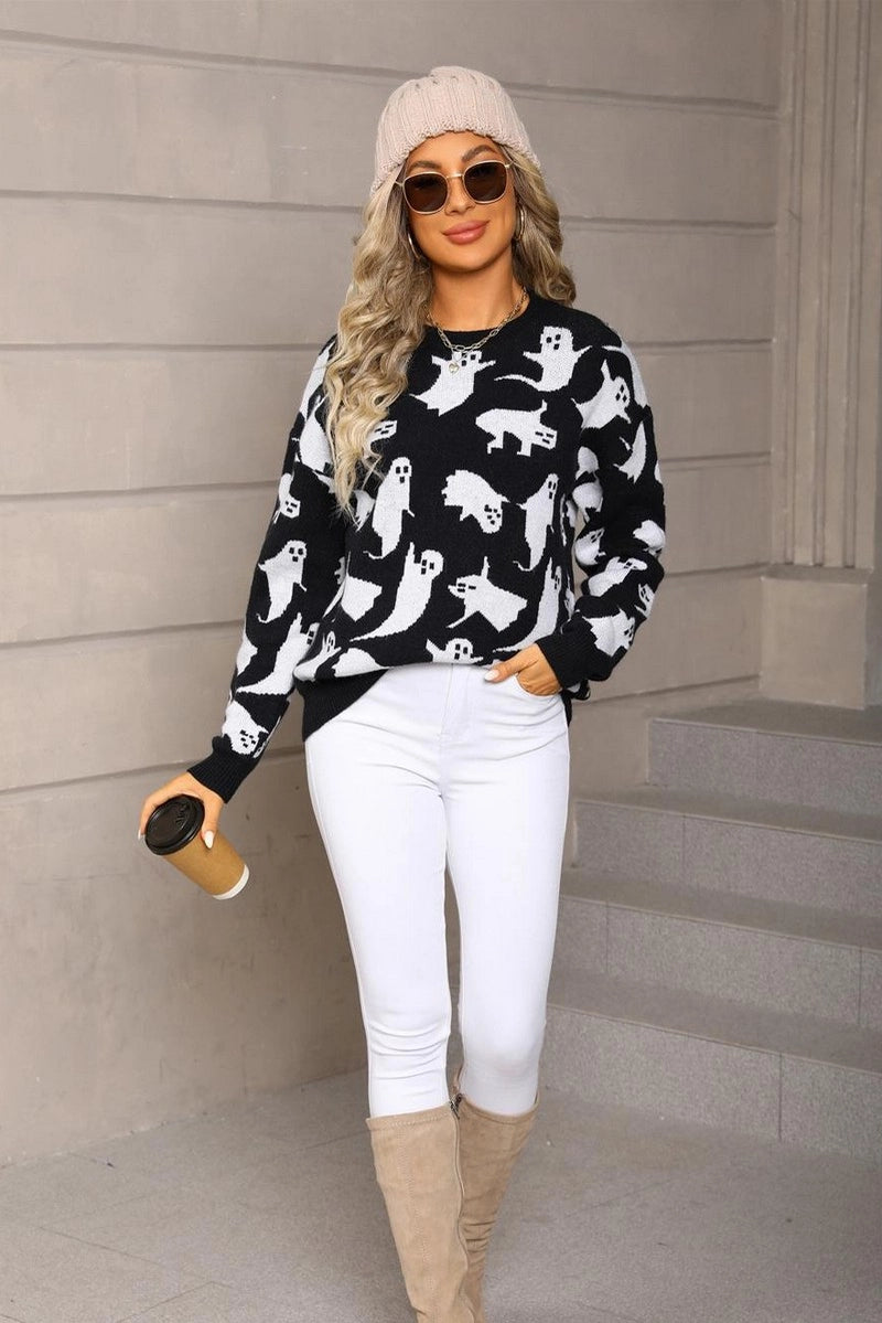 Halloween United Ghost Pullover Sweater