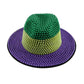 Mardi Gras Beaded Cowboy Hat