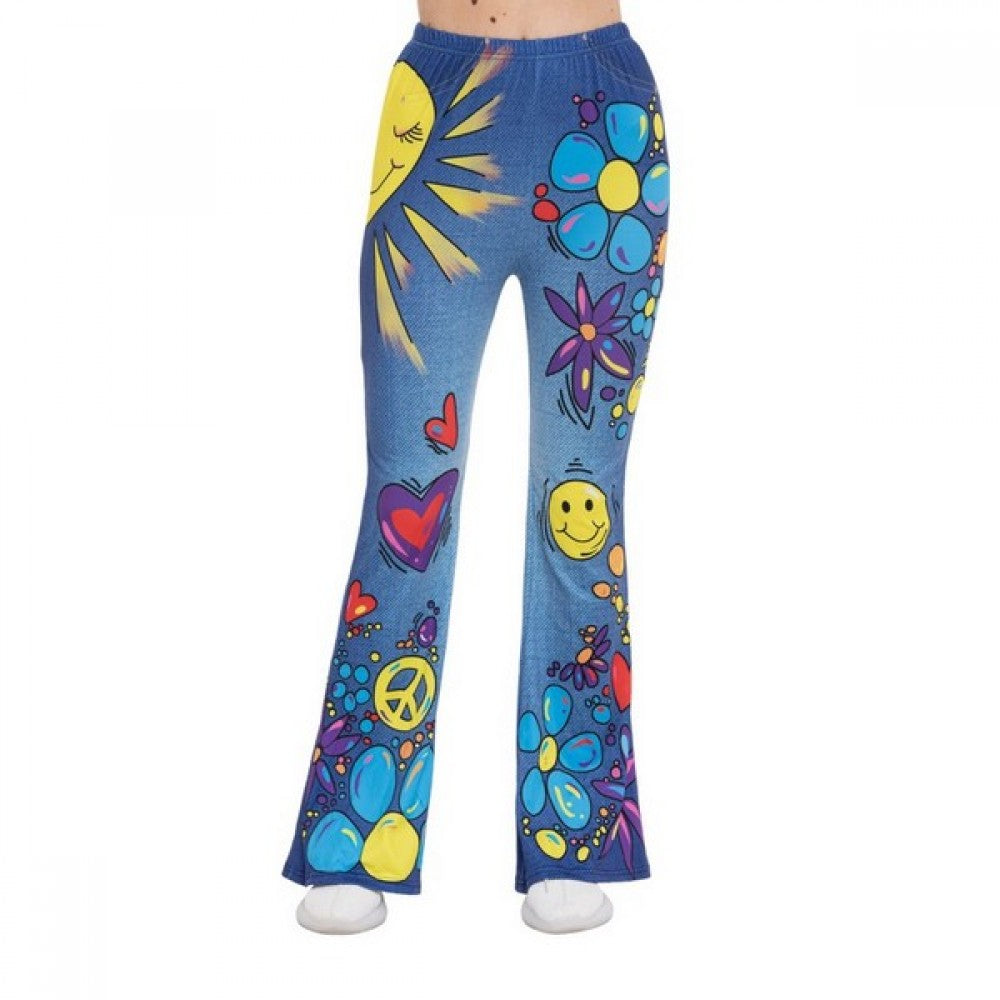 70's Retro Hippie Bell Bottom Pants