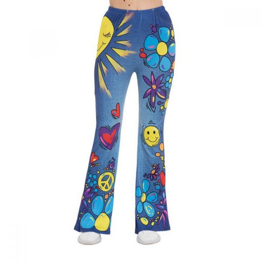 70's Retro Hippie Bell Bottom Pants