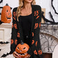 Pumpkin Jacquard Knit Cardigan