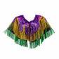 Mardi Gras Tinsel Shawl