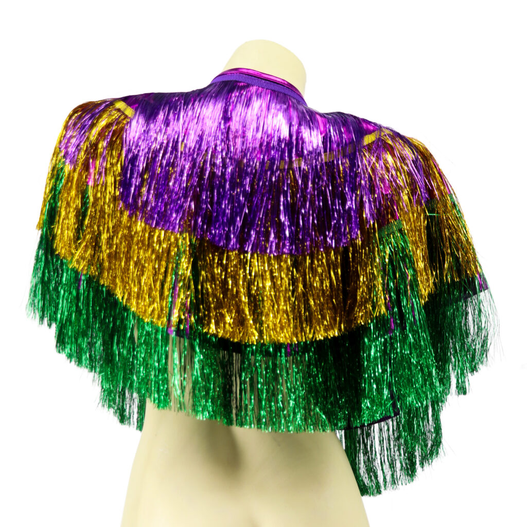 Mardi Gras Tinsel Shawl