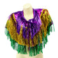 Mardi Gras Tinsel Shawl