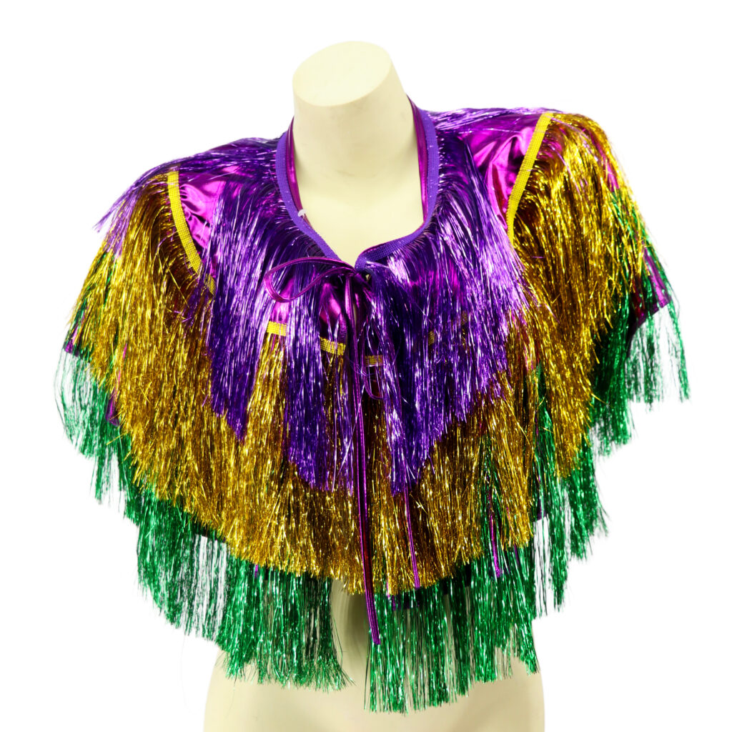 Mardi Gras Tinsel Shawl