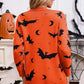 Halloween Bats Long Sleeve Cardigan