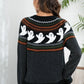 Retro Halloween Polka Dot Ghost Knit Cardigan
