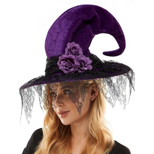 Adult Deluxe Purple Witch Hat