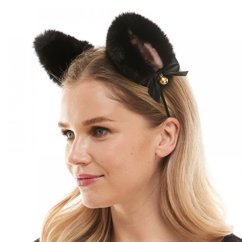 Animal Headband - Black Fur