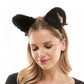 Animal Headband - Black Fur