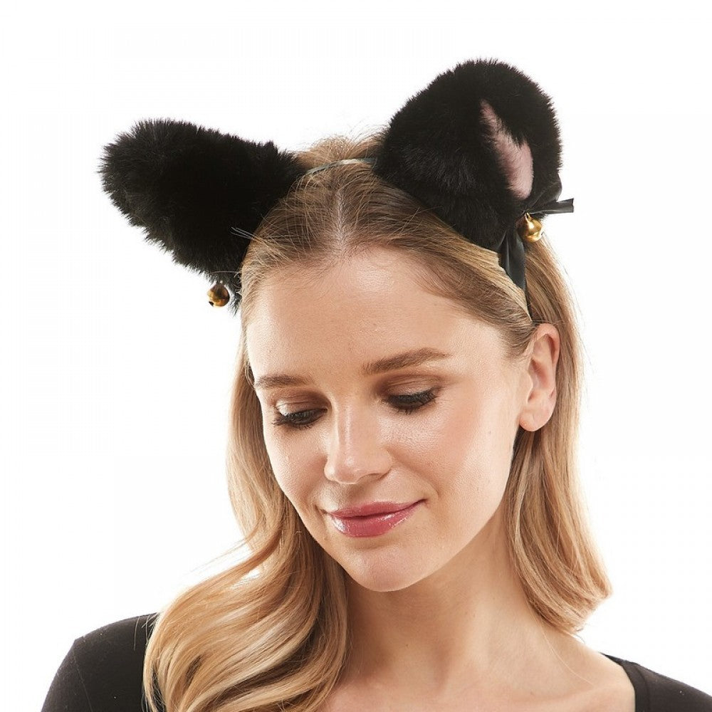 Animal Headband - Black Fur