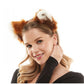 Animal Headband - Brown & White Fur