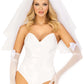 Bachelorette/Bridal Veil - White