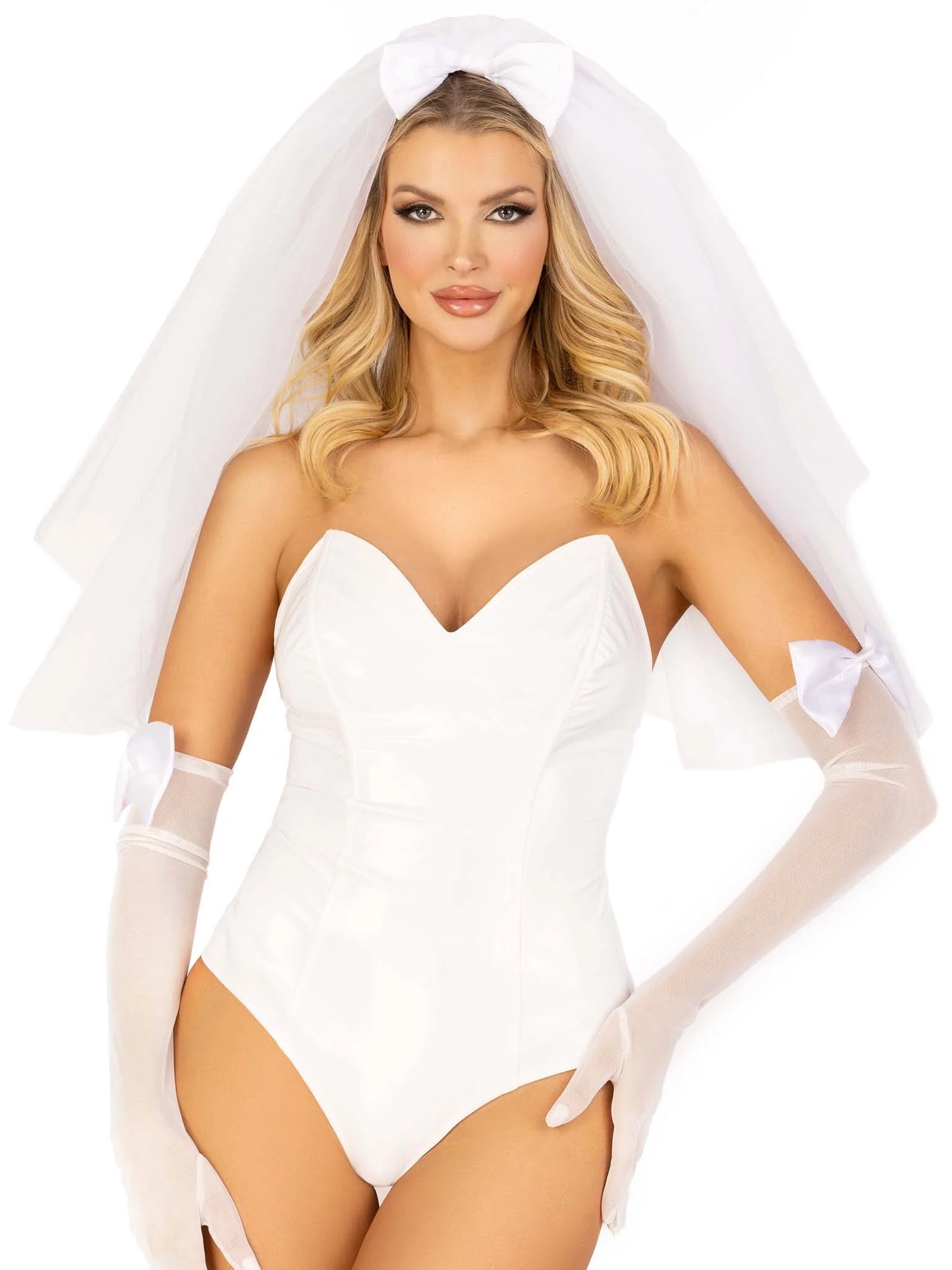 Bachelorette/Bridal Veil - White