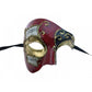 Baroque Music Masquerade Mask - Red & Black