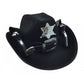 Black Cowboy Hat with Guns