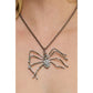 Black Rhinestone Spider Necklace