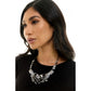 Black Skeleton Hands Necklace
