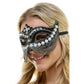 Black Jeweled Mask w/ Pearls & Chains
