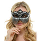 Black Jeweled Mask w/ Pearls & Chains